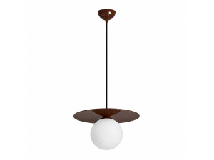 Metall-Hängeleuchte „Vesper“ – 40 x 40 cm – Braun