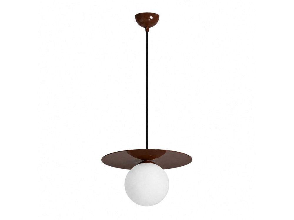 Metall-Hängeleuchte „Vesper“ – 40 x 40 cm – Braun