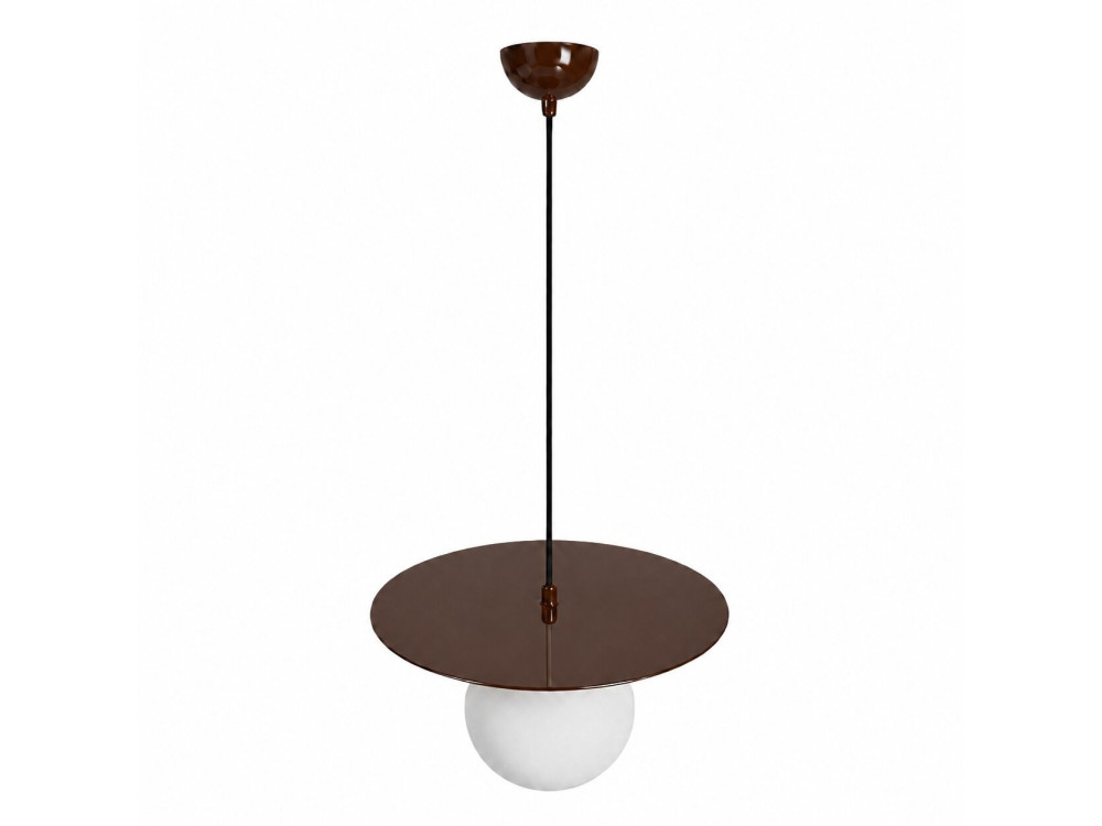 Metall-Hängeleuchte „Vesper“ – 40 x 40 cm – Braun