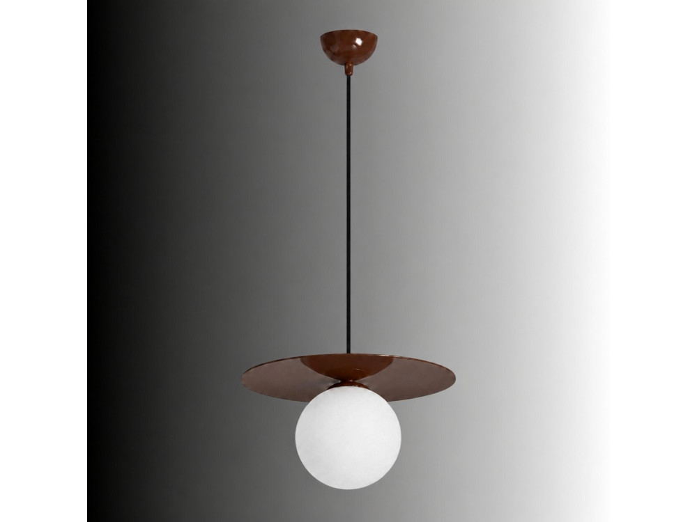 Metall-Hängeleuchte „Vesper“ – 40 x 40 cm – Braun