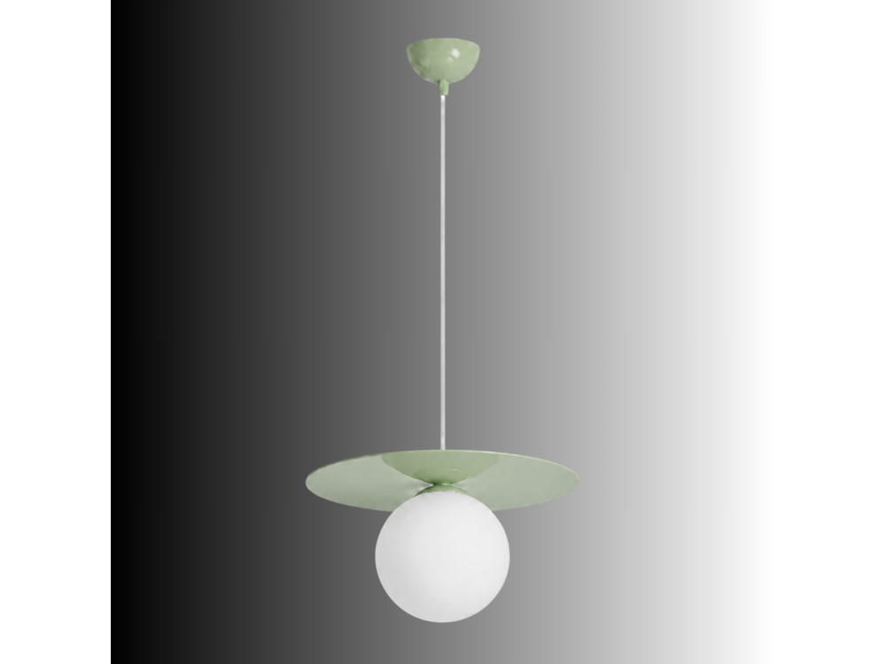 Metall-Hängeleuchte „Vesper“ – 40 x 40 cm – Grün