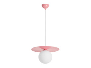 Metall-Hängeleuchte „Vesper“ – 40 x 40 cm – Rosa