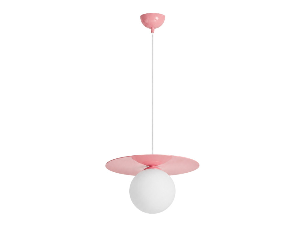 Metall-Hängeleuchte „Vesper“ – 40 x 40 cm – Rosa
