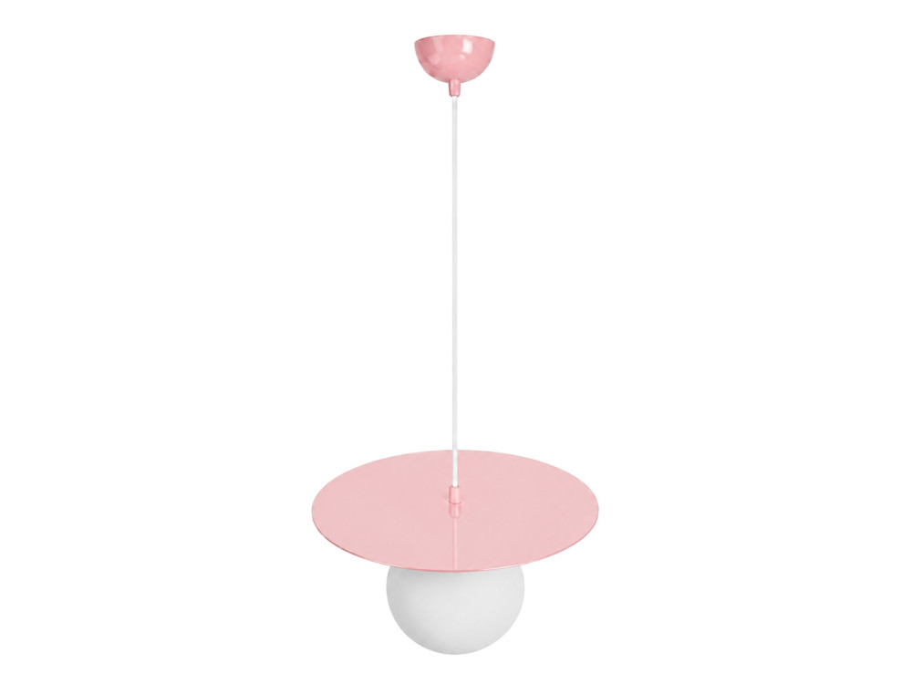 Metall-Hängeleuchte „Vesper“ – 40 x 40 cm – Rosa