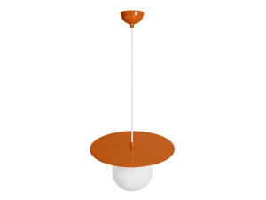Metall-Hängeleuchte „Vesper“ – 40 x 40 cm – Orange