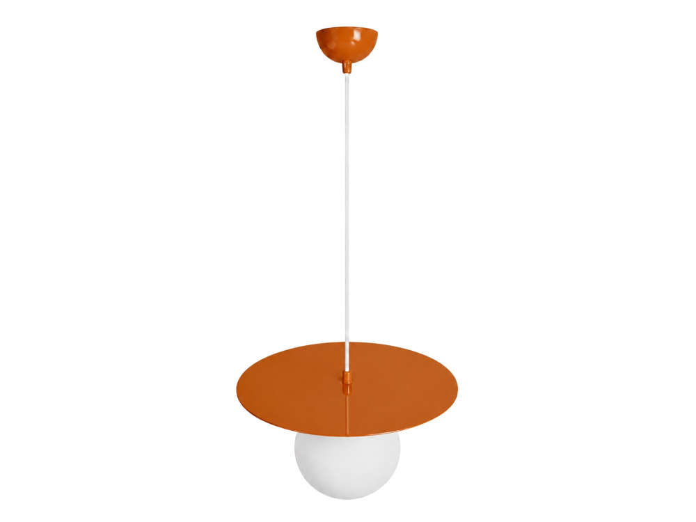 Metall-Hängeleuchte „Vesper“ – 40 x 40 cm – Orange