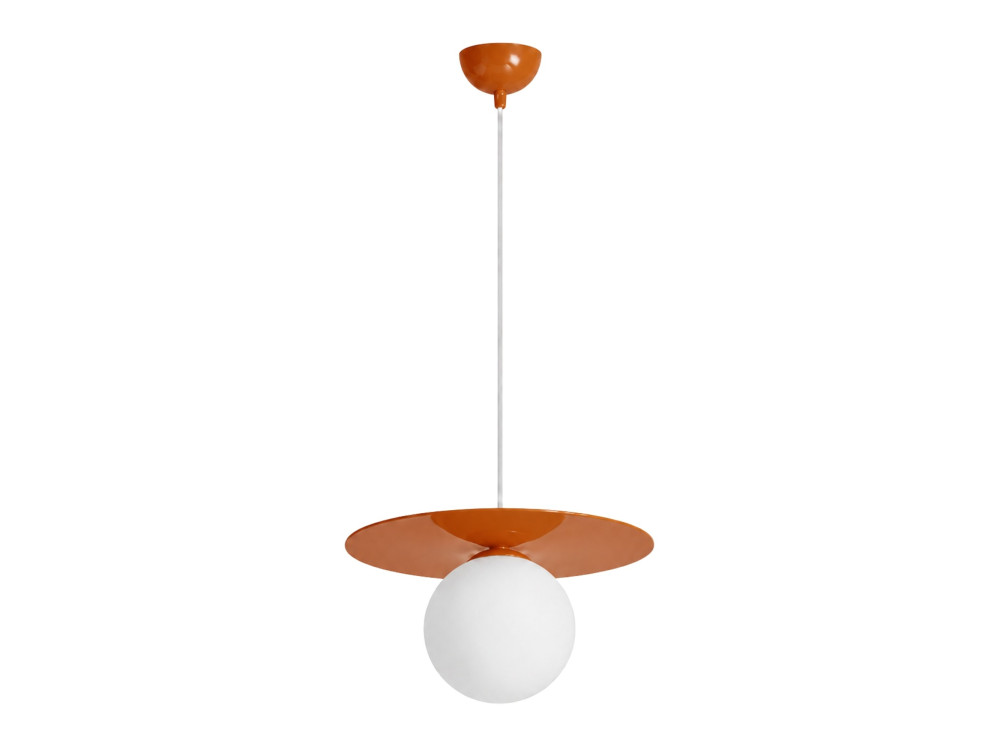 Metall-Hängeleuchte „Vesper“ – 40 x 40 cm – Orange