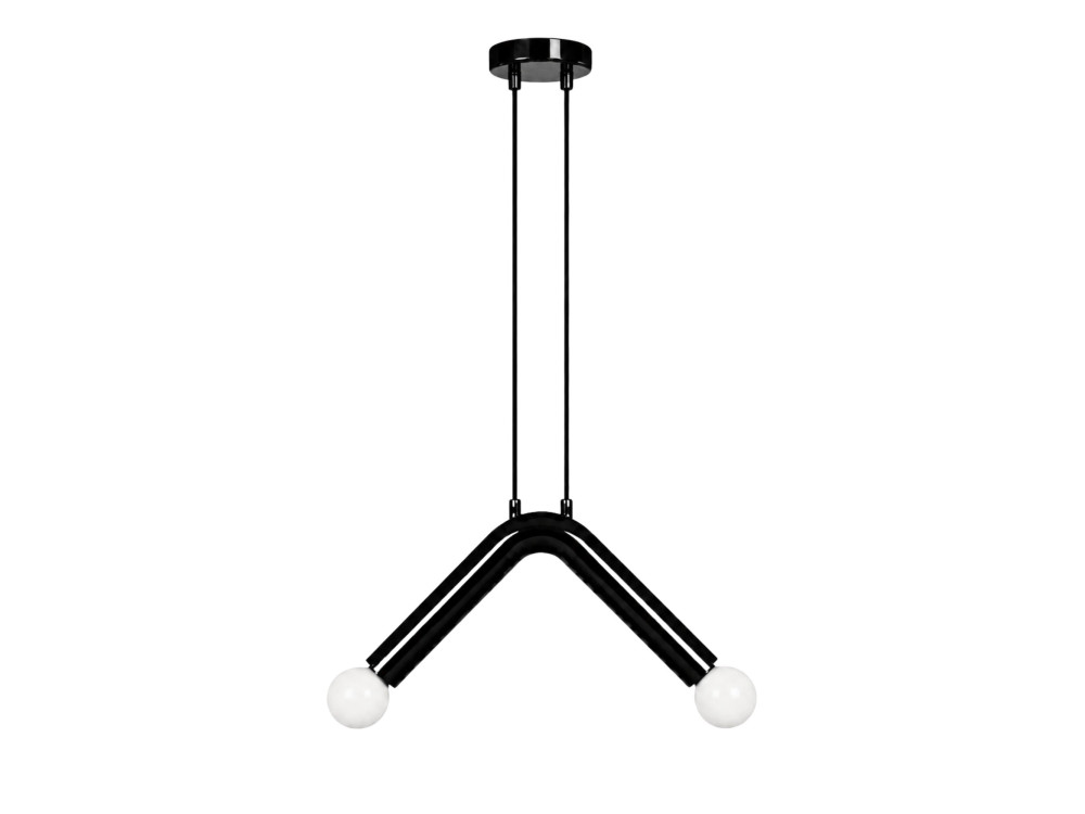 Metall-Hängeleuchte „Balance“ – 33 x 15 cm – Schwarz