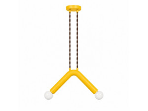 Metall-Hängeleuchte „Balance“ – 33 x 15 cm – Gelb