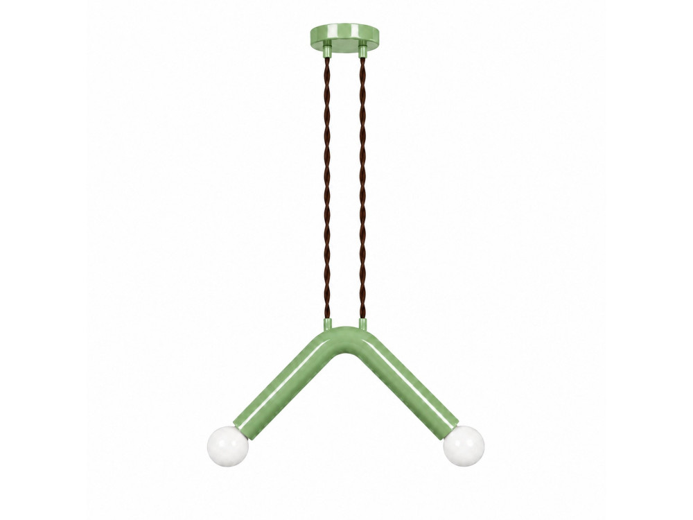 Metall-Hängeleuchte „Balance“ – 33 x 15 cm – Grün