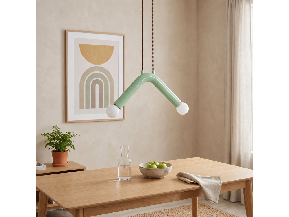 Metall-Hängeleuchte „Balance“ – 33 x 15 cm – Grün
