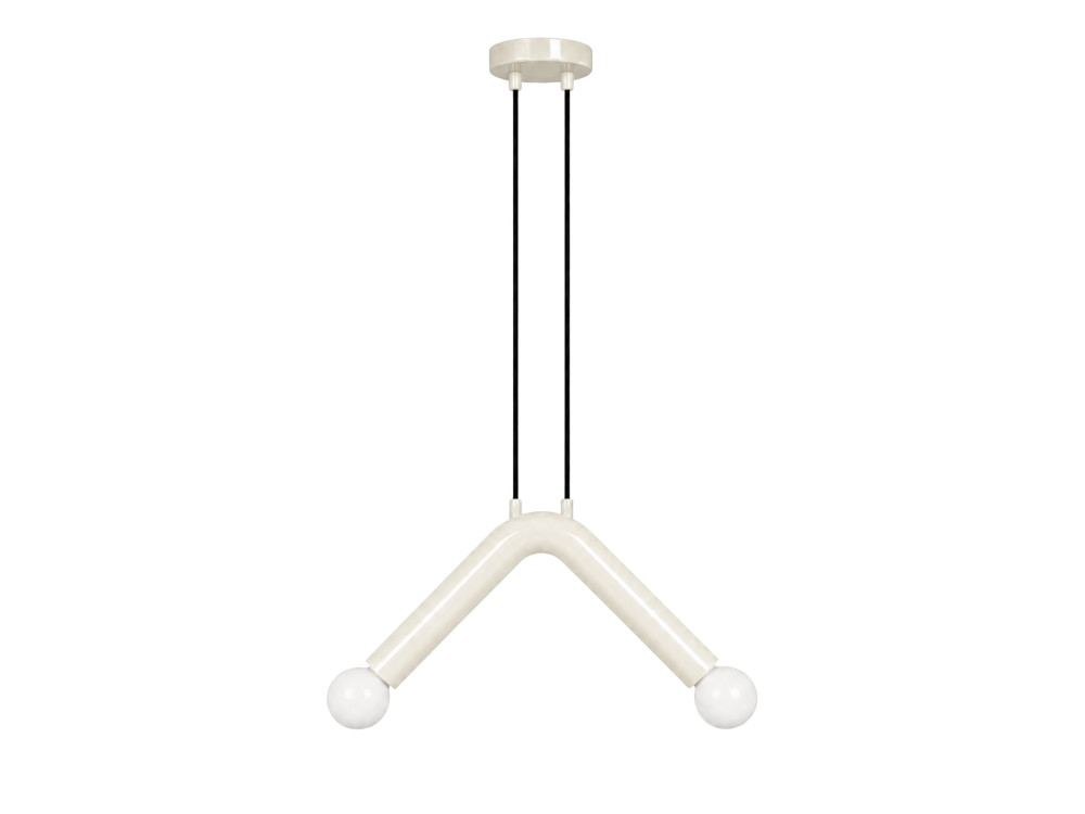 Metall-Hängeleuchte „Balance“ – 33 x 15 cm – Weiß
