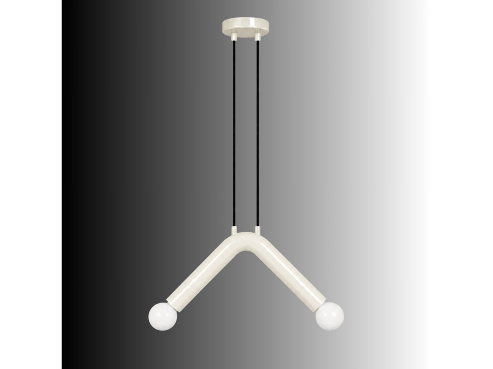 Metall-Hängeleuchte „Balance“ – 33 x 15 cm – Weiß