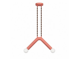 Metall-Hängeleuchte „Balance“ – 33 x 15 cm – Rosa