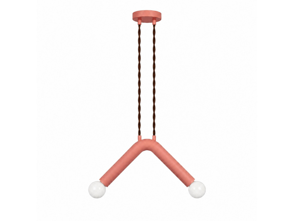 Metall-Hängeleuchte „Balance“ – 33 x 15 cm – Rosa