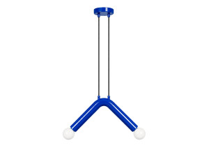 Metall-Hängeleuchte „Balance“ – 33 x 15 cm – Blau