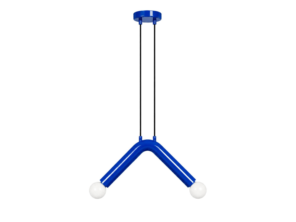 Metall-Hängeleuchte „Balance“ – 33 x 15 cm – Blau