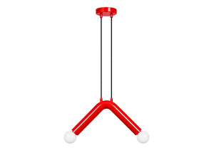 Metall-Hängeleuchte „Balance“ – 33 x 15 cm – Rot