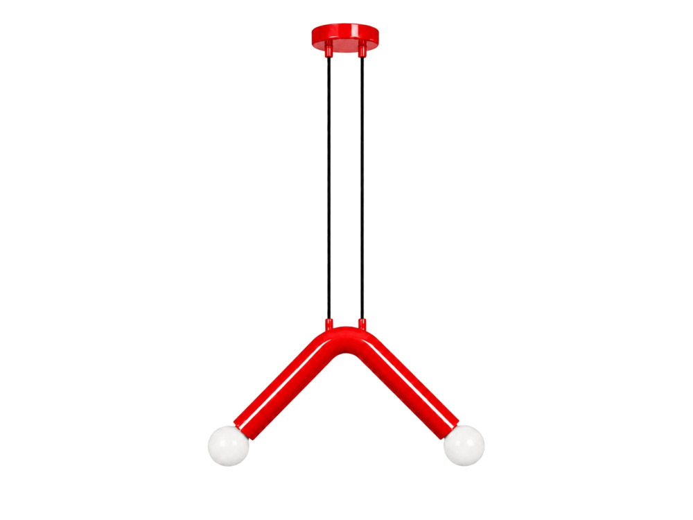 Metall-Hängeleuchte „Balance“ – 33 x 15 cm – Rot