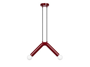 Metall-Hängeleuchte „Balance“ – 33 x 15 cm – Rot