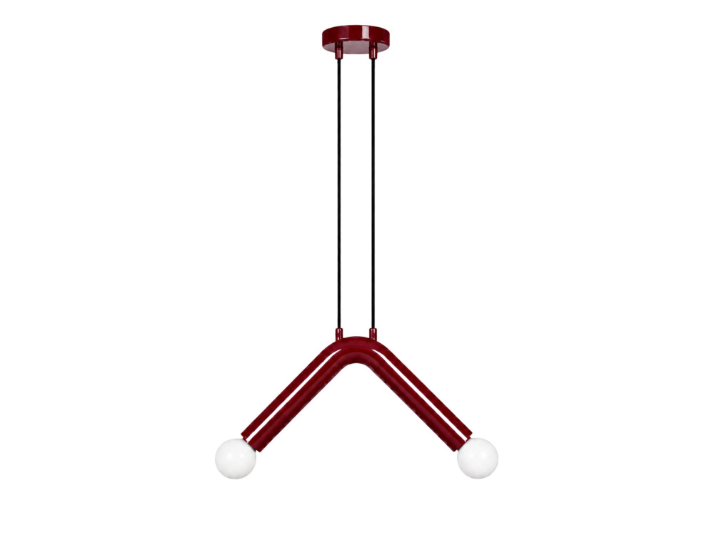 Metall-Hängeleuchte „Balance“ – 33 x 15 cm – Rot
