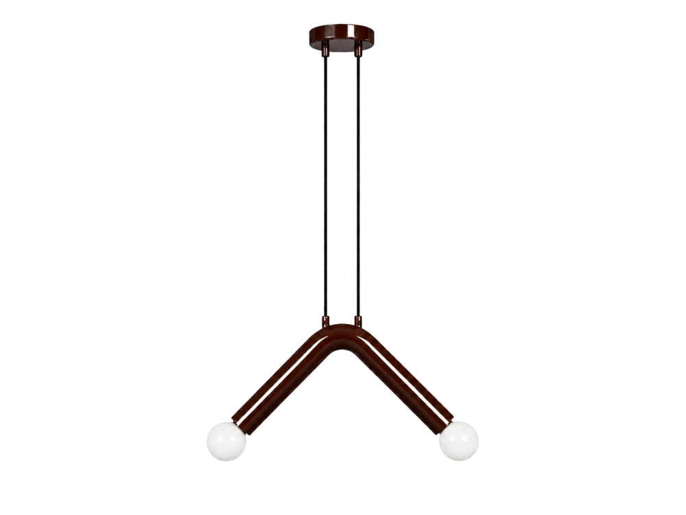 Metall-Hängeleuchte „Balance“ – 33 x 15 cm – Braun