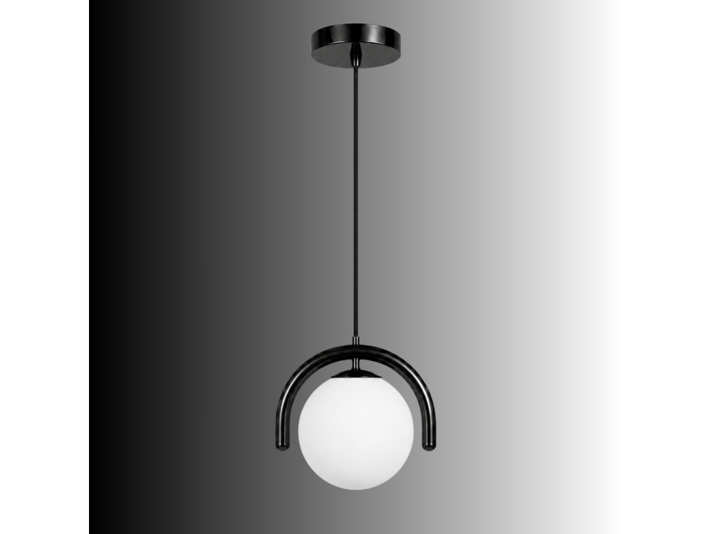 Metall-Hängeleuchte „GEDIK-20441“ – 20 x 20 cm – Schwarz