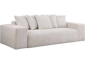 3-Sitzer-Sofa aus Cord "Rivoli" - Beige
