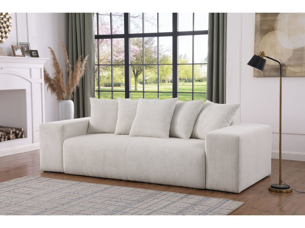 3-Sitzer-Sofa aus Cord "Rivoli" - Beige