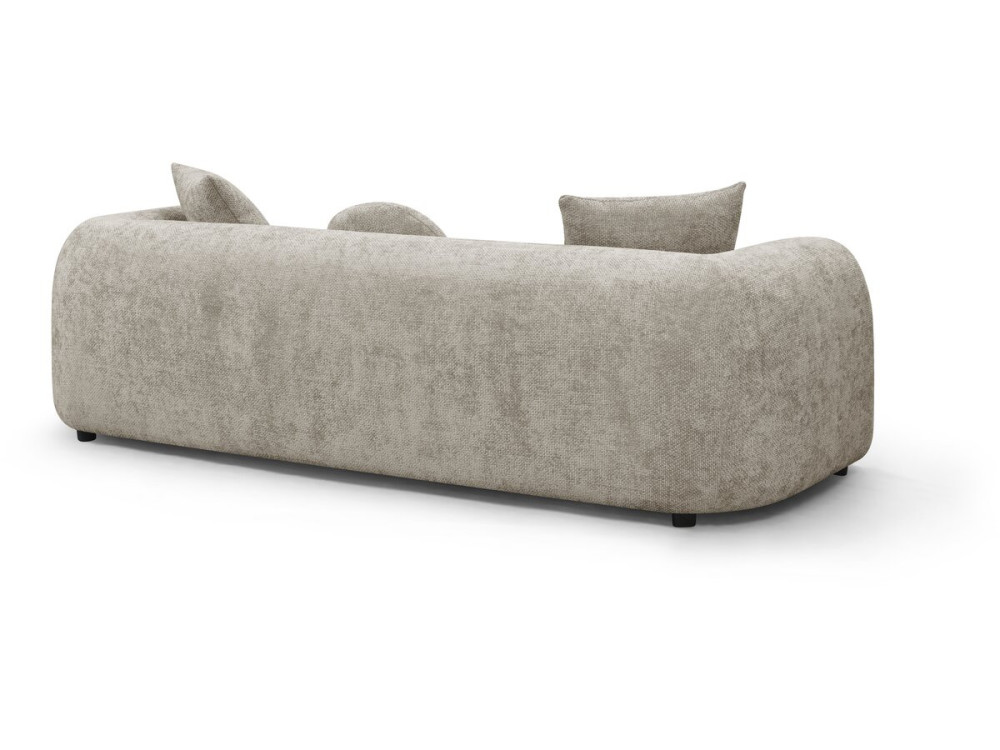 Gerades Sofa aus strukturiertem Stoff „Faubourg“ – 3-Sitzer – Grau