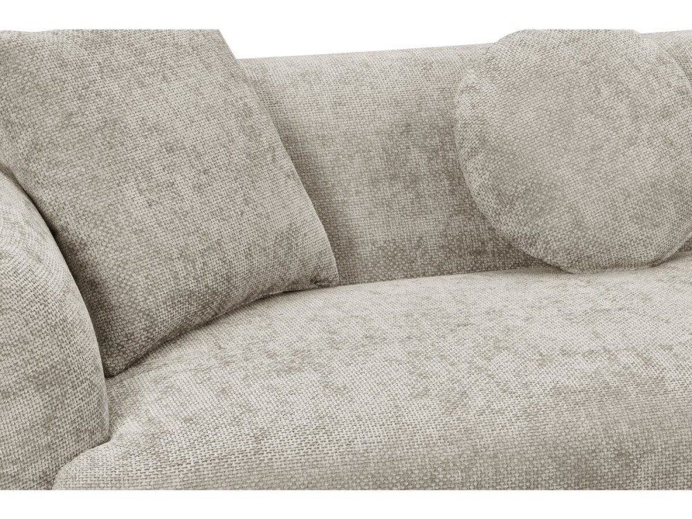 Gerades Sofa aus strukturiertem Stoff „Faubourg“ – 3-Sitzer – Grau