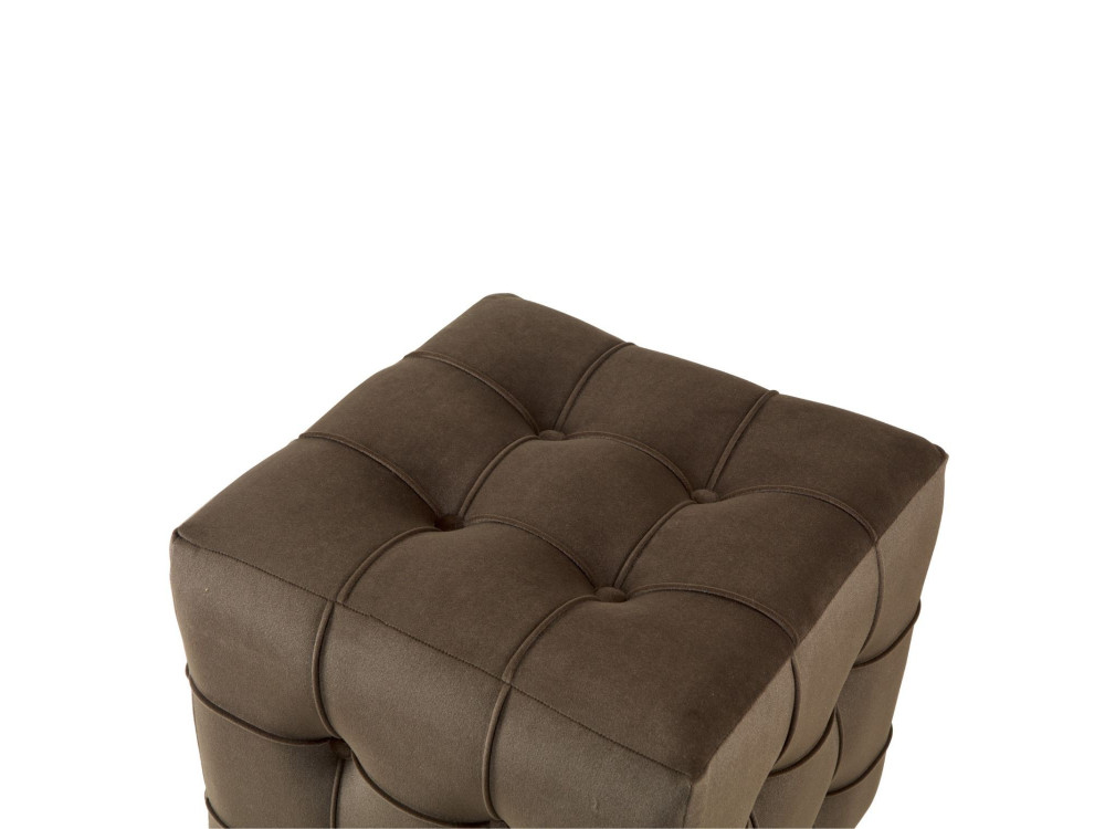 Sitzsack aus Samt "Lizbon" - 42 x 42 x 42 cm - Braun