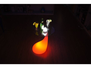Couchtisch mit Licht  "Milan" - LED mehrfarbig 2