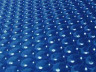 Bâche à bulles pour piscine Kolanta - 400 µ - bordée 1 coté - bleu