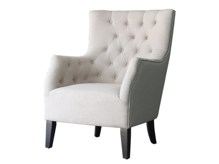 Skandinavischer Sessel aus stoff  "Duchesse " - BEIGE