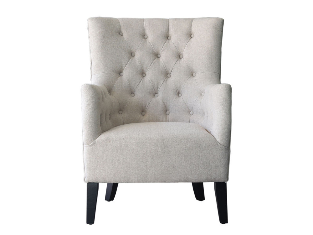 Skandinavischer Sessel aus stoff  "Duchesse " - BEIGE