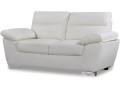 Sofa aus rekonstituiertem Leder/PVC " DALLAS " - 169 x 88 x 90 cm - 2 Sitzer  - Weiss