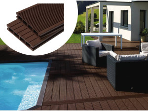 5 m² Set WPC Terrassendielen - Rostbraun