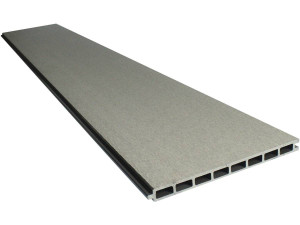 Kit Zaun 1.6m aus Verbundstoff und Aluminium - Befestigungskit inbegriffen - Grau 2