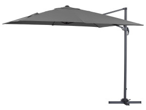 Ampelschirm aus Alu "Sun 3" - 3 x 3 m - Grau