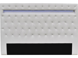 Kopteil "Déco" mit LED - 189 cm - Weiß
