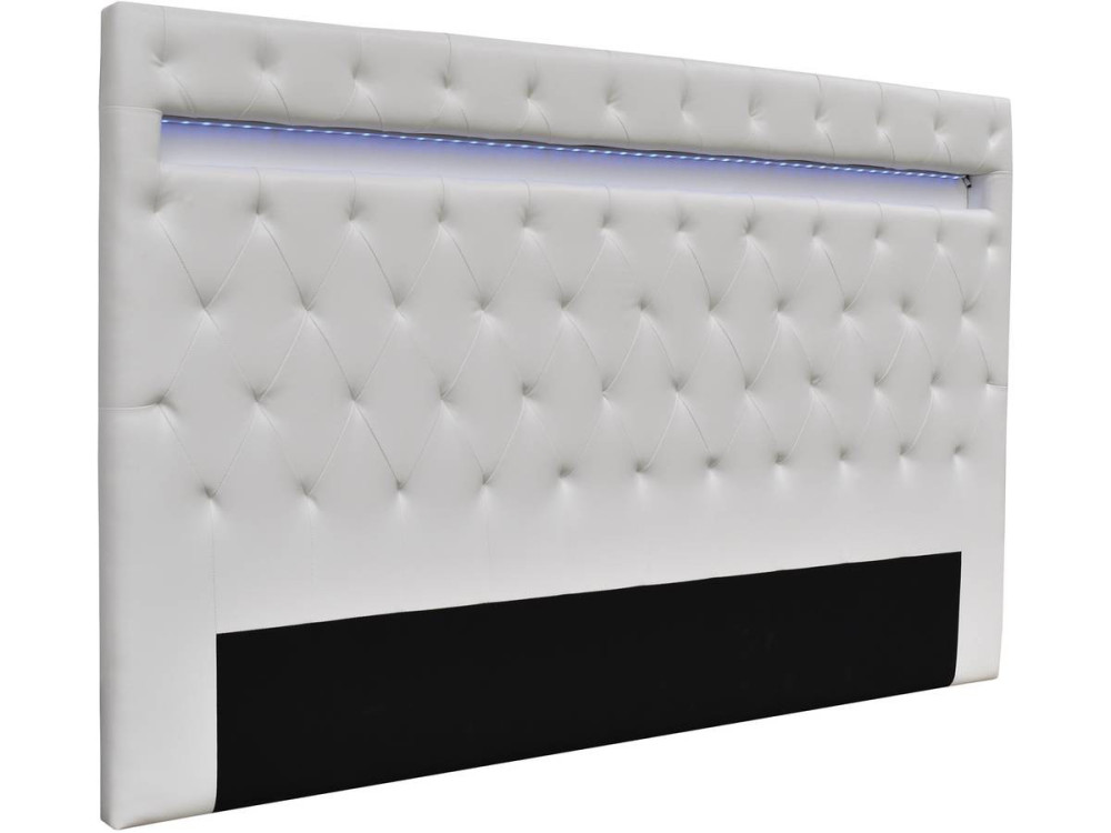 Kopteil "Déco" mit LED - 189 cm - Weiß