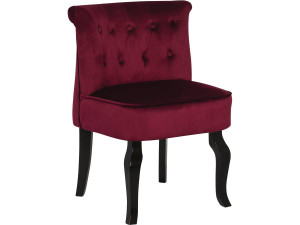 Sessel aus Samt   "Louisa" - Rot