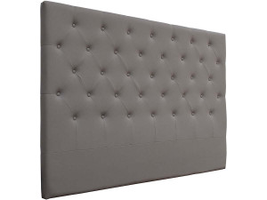 Gepolstertes Kopfteil "Deco"  - 169 cm - Grau - Aus PVC