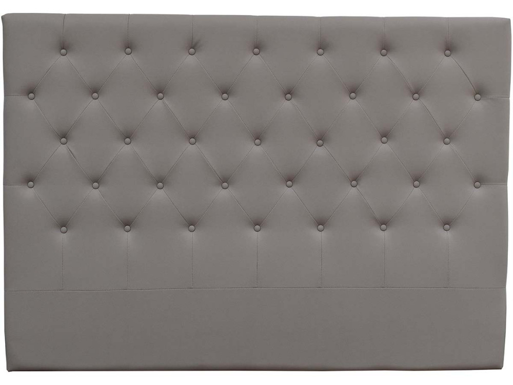 Gepolstertes Kopfteil "Deco"  - 169 cm - Grau - Aus PVC