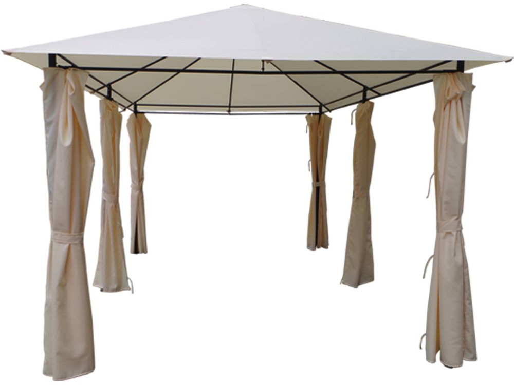Zelttuch und Vorhänge für die Gartenlaube "Rosita" - 3 x 4 M - Beige
