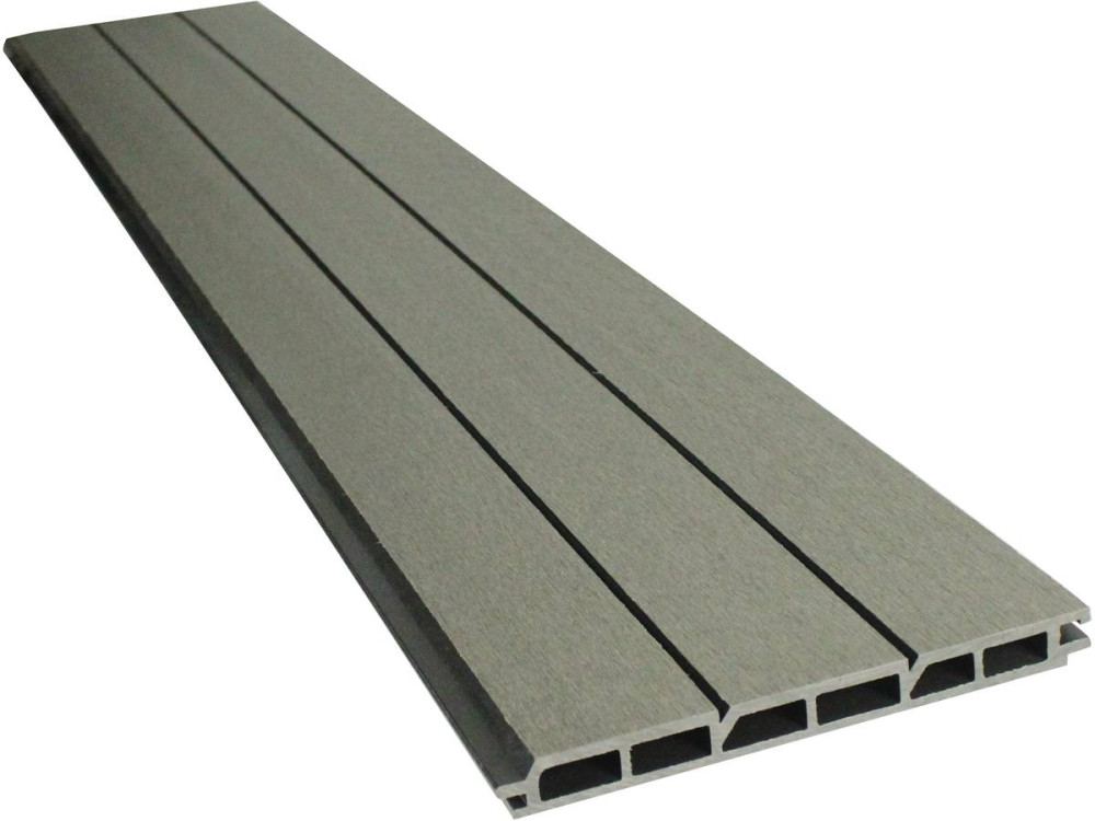 Verbundzaun-Set 8 x 1,6 m - Befestigungsset gratis - Grau