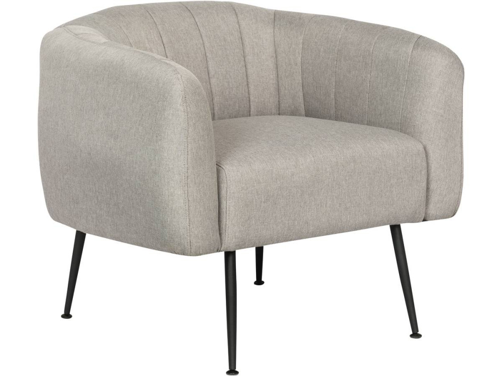 Sessel aus Stoff "Diana" - 1 Person - Hellgrau