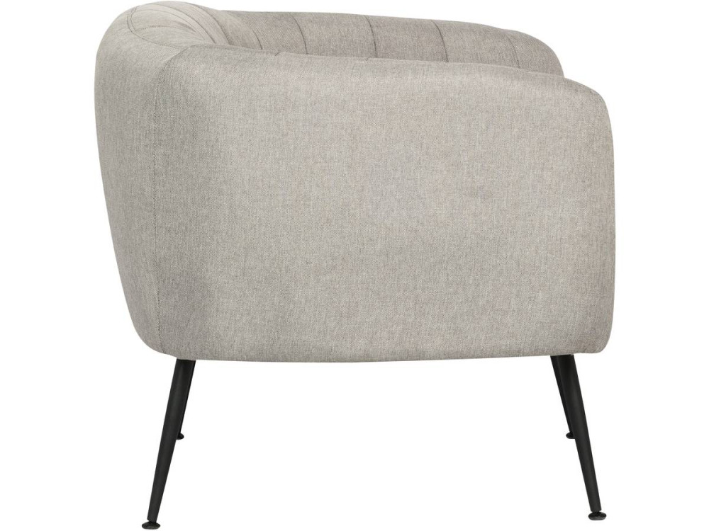 Sessel aus Stoff "Diana" - 1 Person - Hellgrau