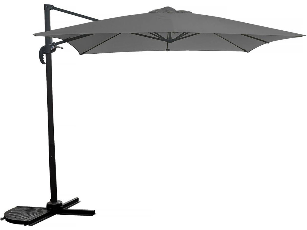 Ampelschirm Garten - 2,5 x 2,5 m - Grau